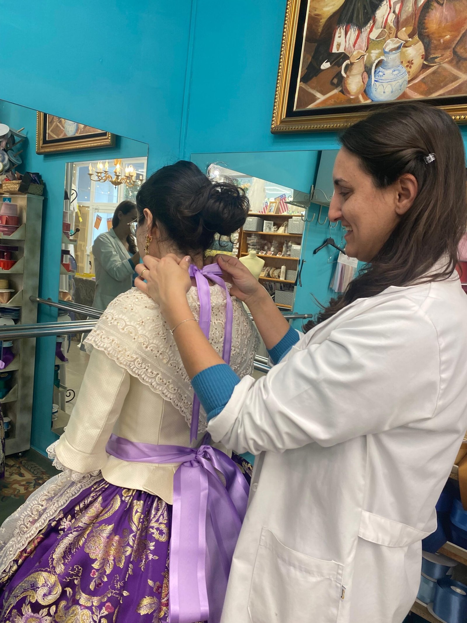 confeccionando vestido